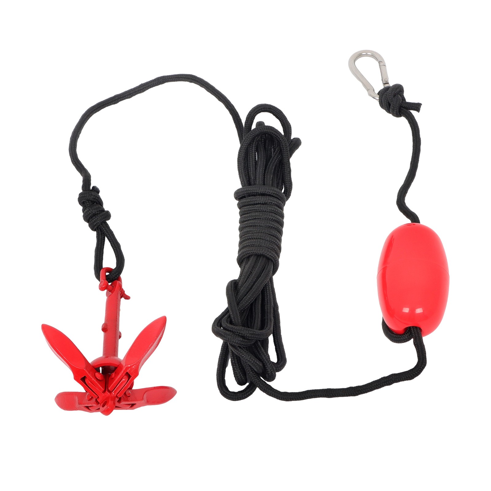 For Canoe Kayak Raft Boat 1.5LB/3.3LB/5.5LB/7.05LB Complete Folding Anchor Kit