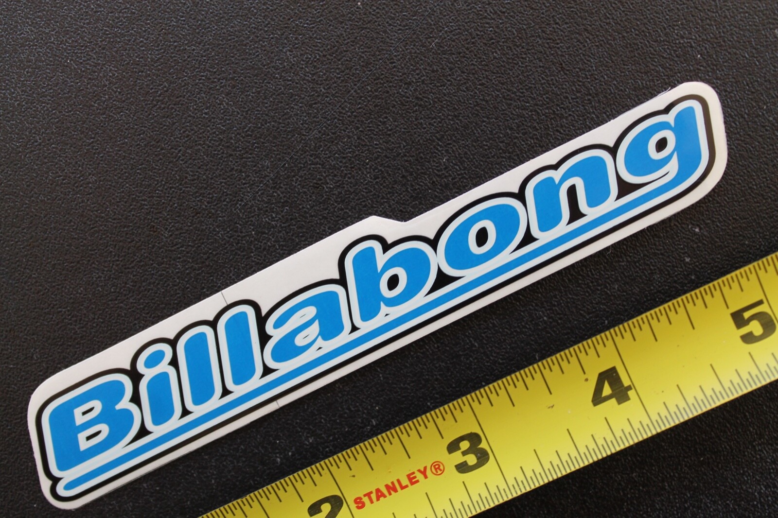 BILLABONG Surfboard Australia Clear Blue Black White B3 Vintage Surfing STICKER