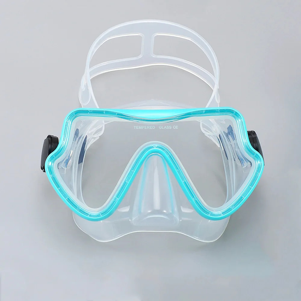 Diving Mask Snorkeling Goggles Panoramic HD Tempered Glass Anti Fog Mask Swim