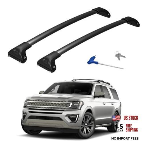 300lbs Roof Rack Cross Bars Compatible with Ford Expedition/Max 2018-2026 &