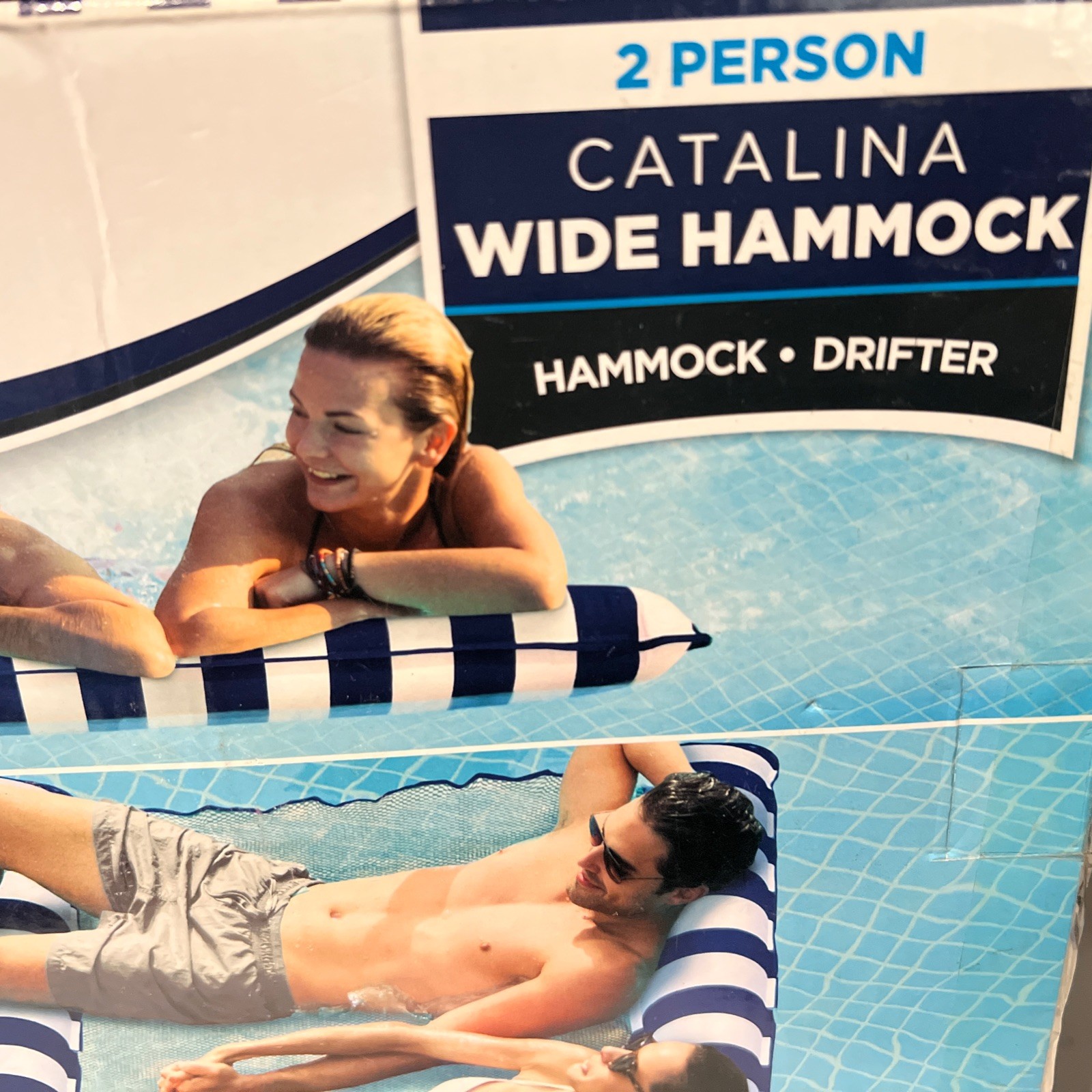 Aqua 2-in-1 Catalina XL Pool Float & Water Hammock – 1-2 Person,…