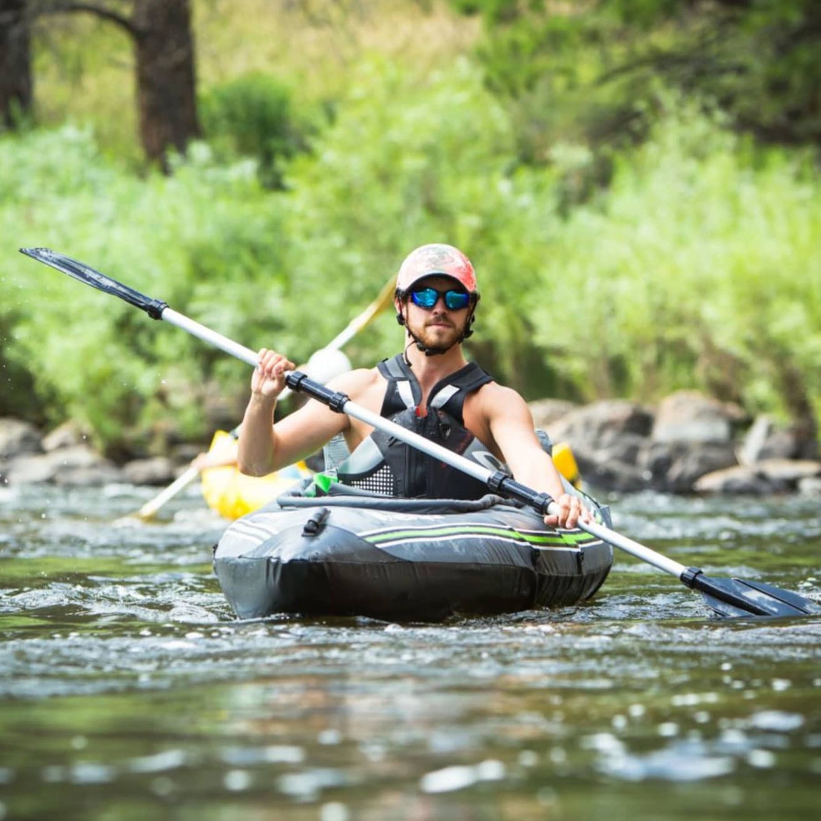 Sevylor QuickPak K5 1 Person Inflatable Kayak with Hand Pump and Paddle, Gray