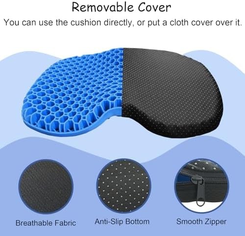 NEW-Vi Anti-Slip Kayak Seat Cushion – Waterproof Thicken Gel Boat Kayak Canoe…