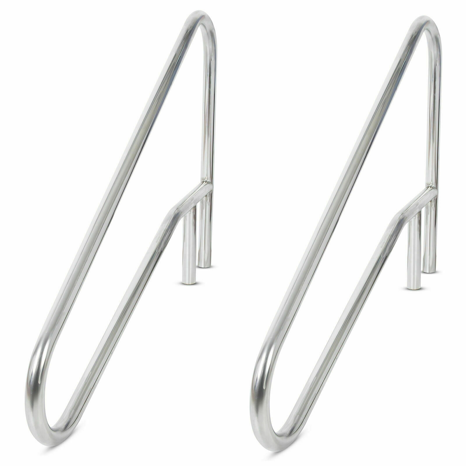 Pair(2PC) Swimming Pool Hand Rail Ladder Handrail Stair Rail 304 Stainless Steel