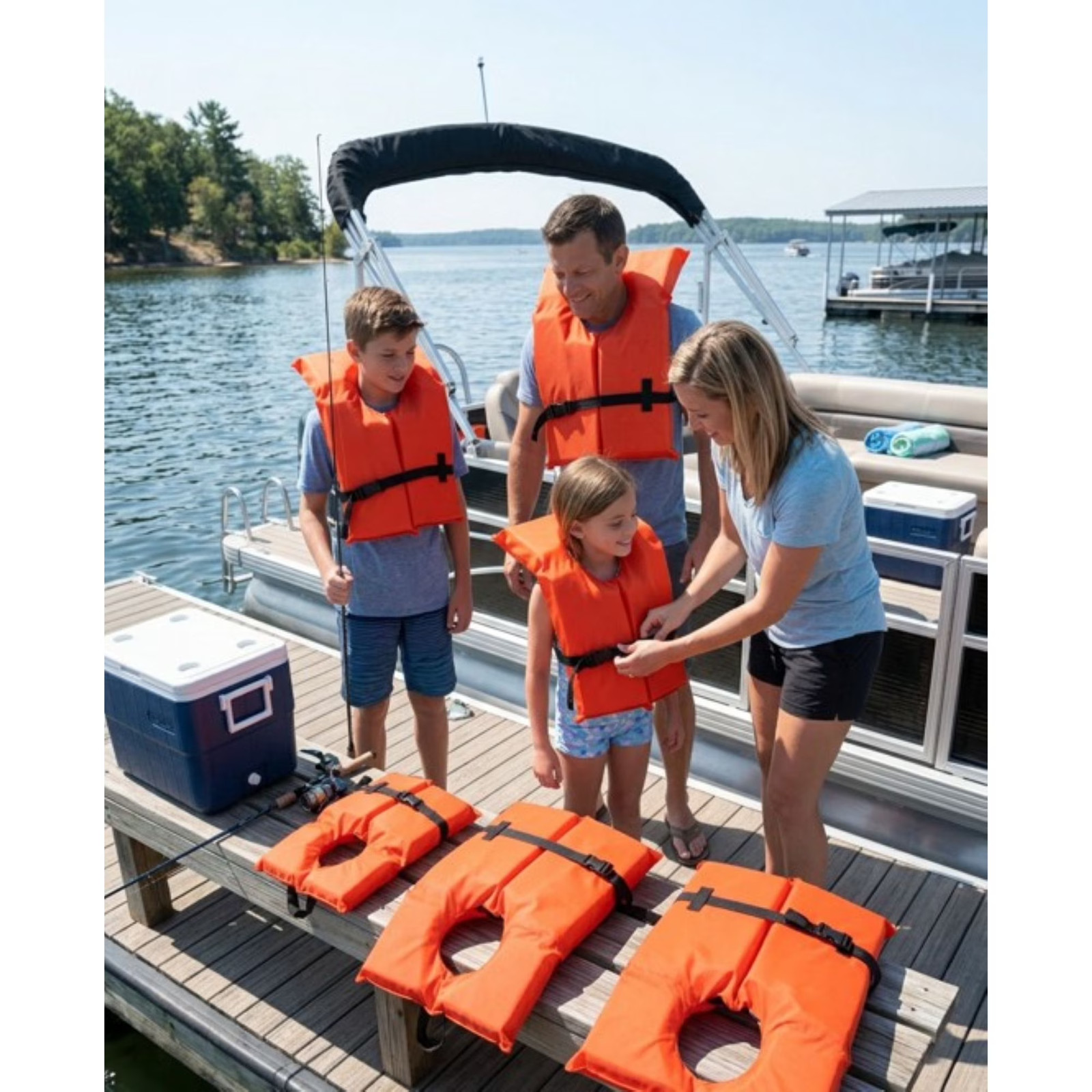 (2 pack) Ozark Trail Unisex Adult Type II PFD Life Jacket with Adjustable Belt i