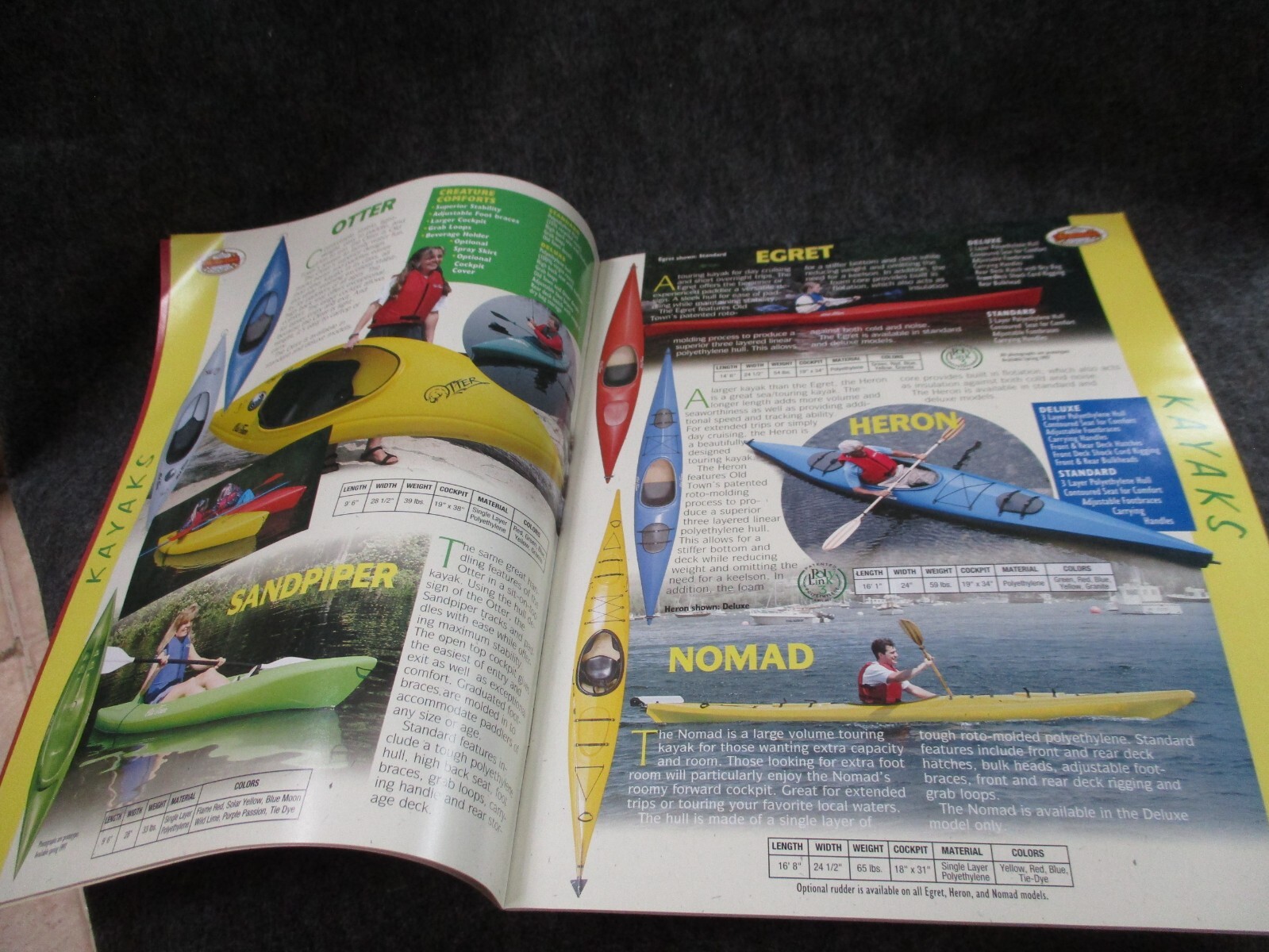 1997 Old Town Canoe Brochure / Catalog