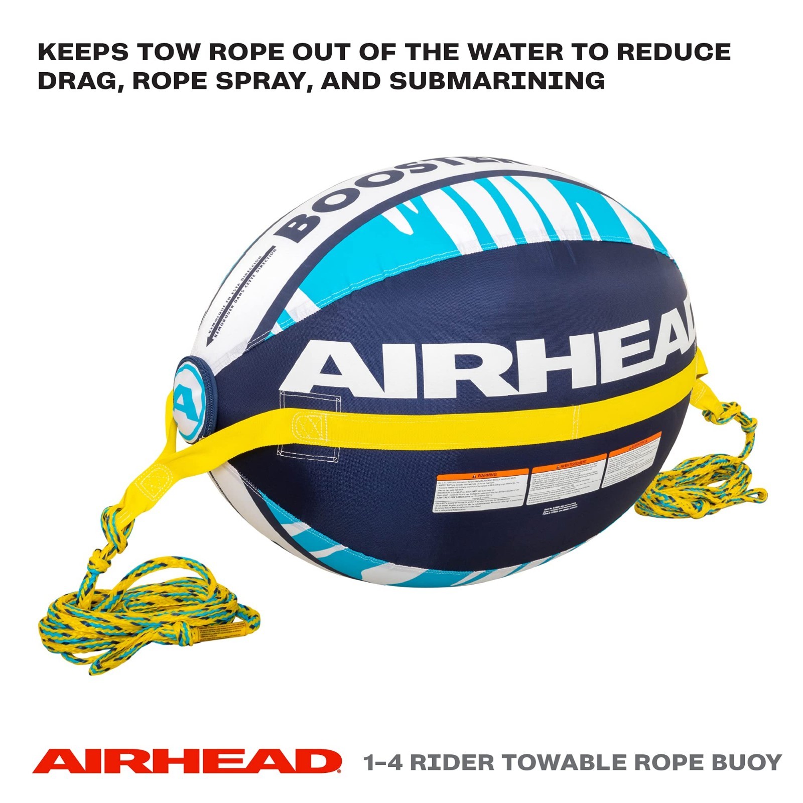 Towable Booster Ball for Water Sports, Inflatable Tube Rope, High-Performance Fu