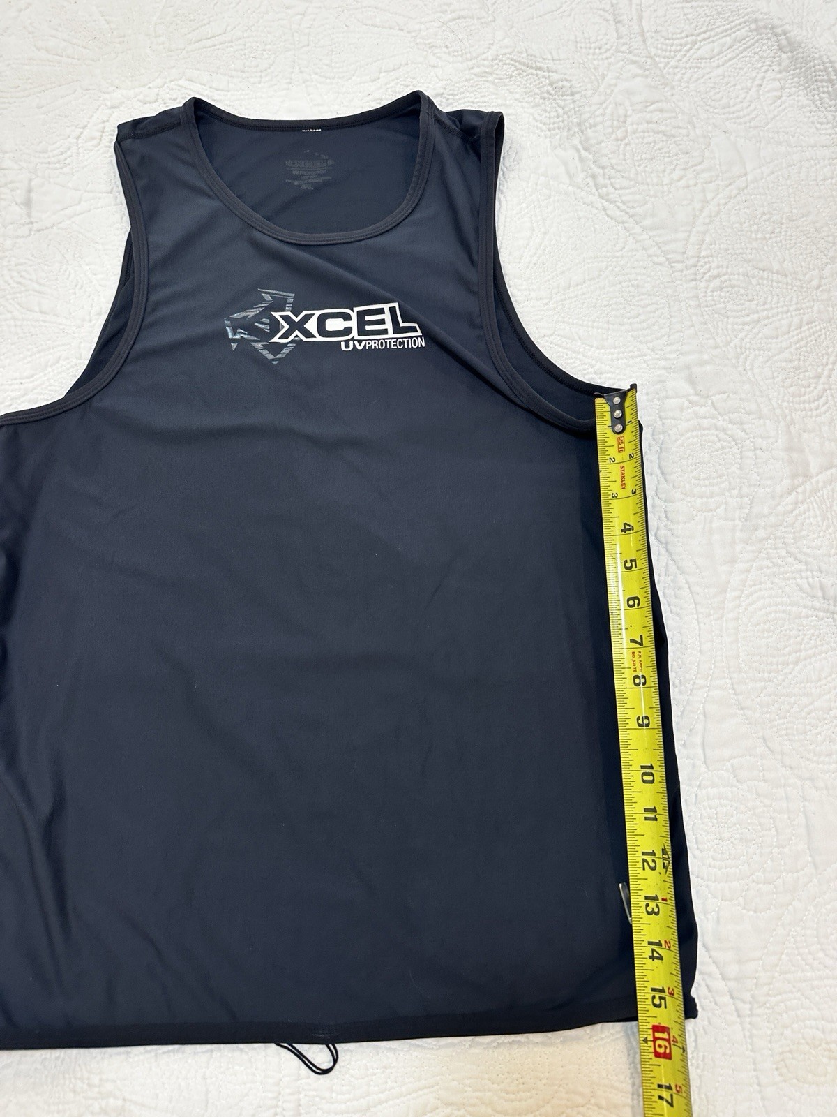 Xcel Hawaii Mens Rashguard Tank Sz 3XL EUC UV Protection Surf , Paddling