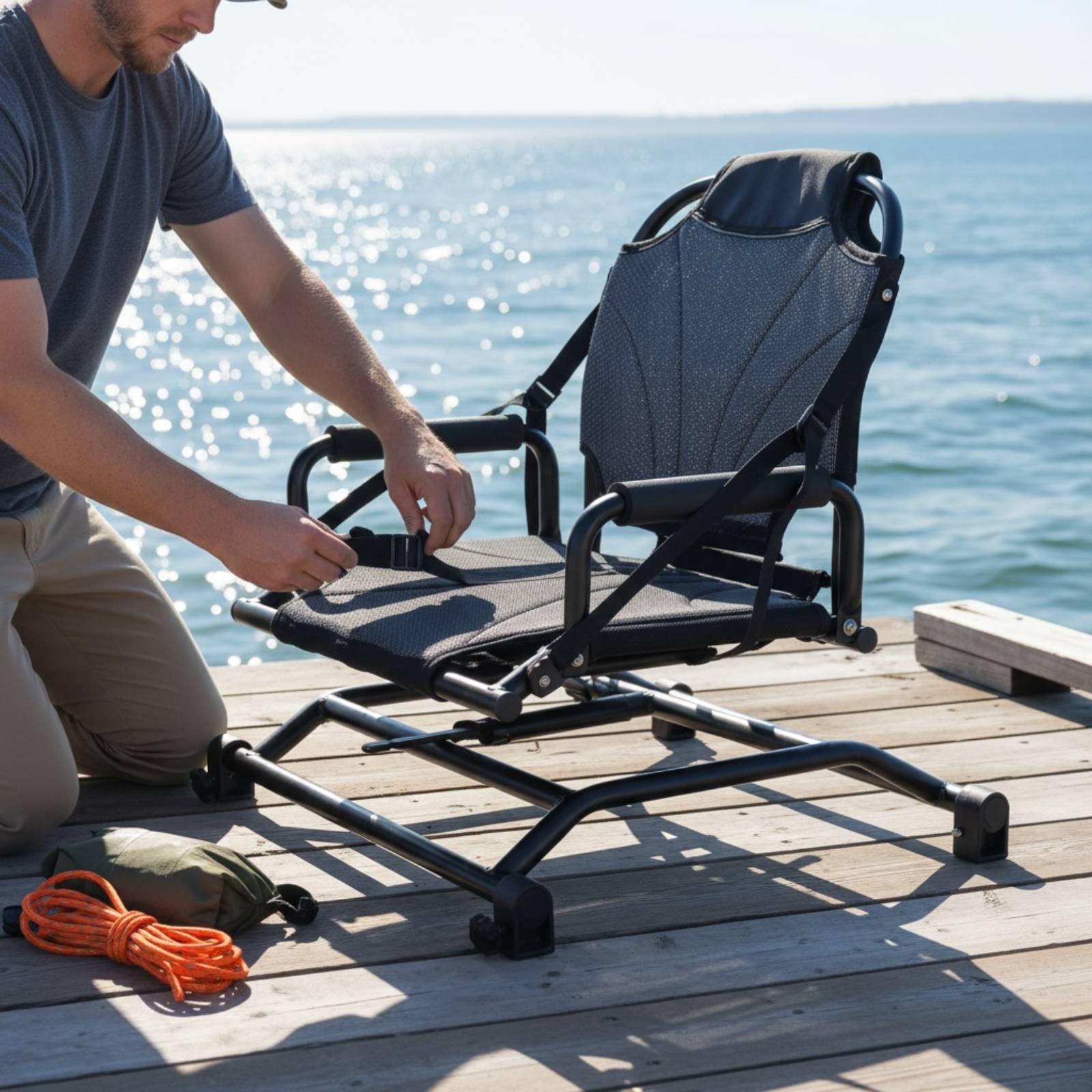 Kayak Rotating Seat 360-Degree Rotation Boat Pedestal Rotating Plate Quick