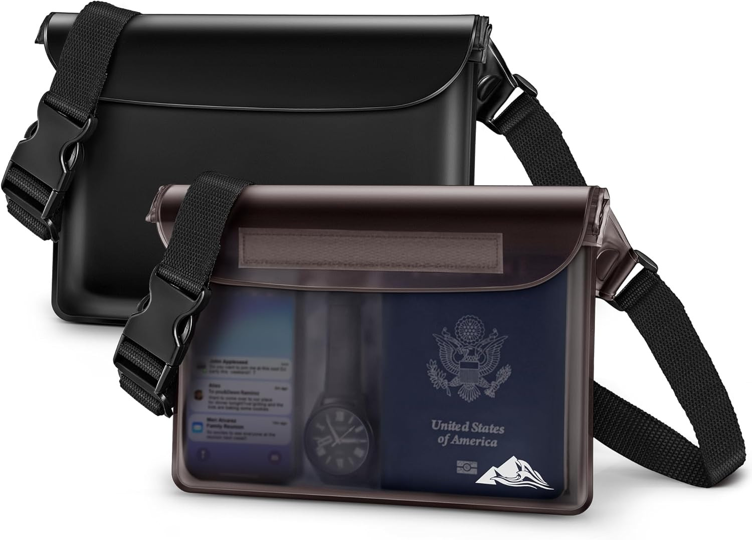 Waterproof Fanny Pack Dry Bag Waist Pouch for Phone Passport Beach 2-4 Pack