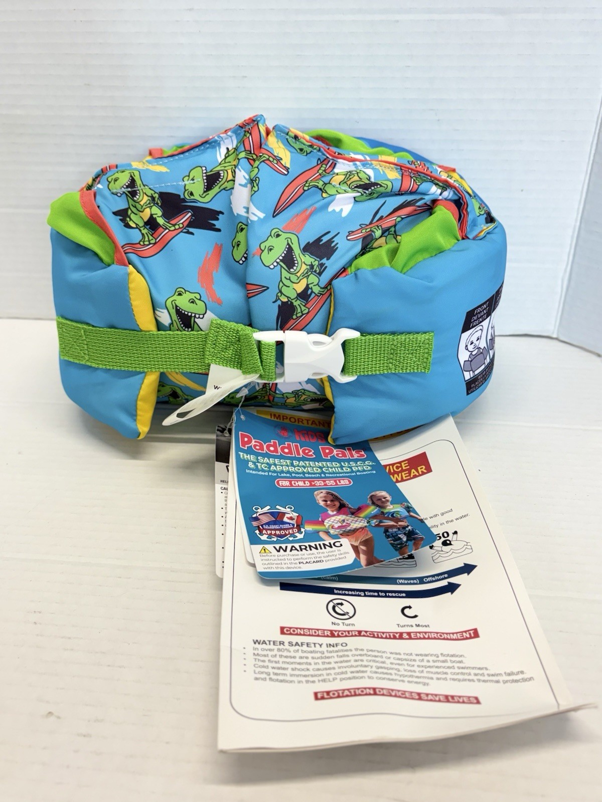Body Glove Paddle Pals Child’s Learn to Swim Life Jacket 35-55 Lb NWT