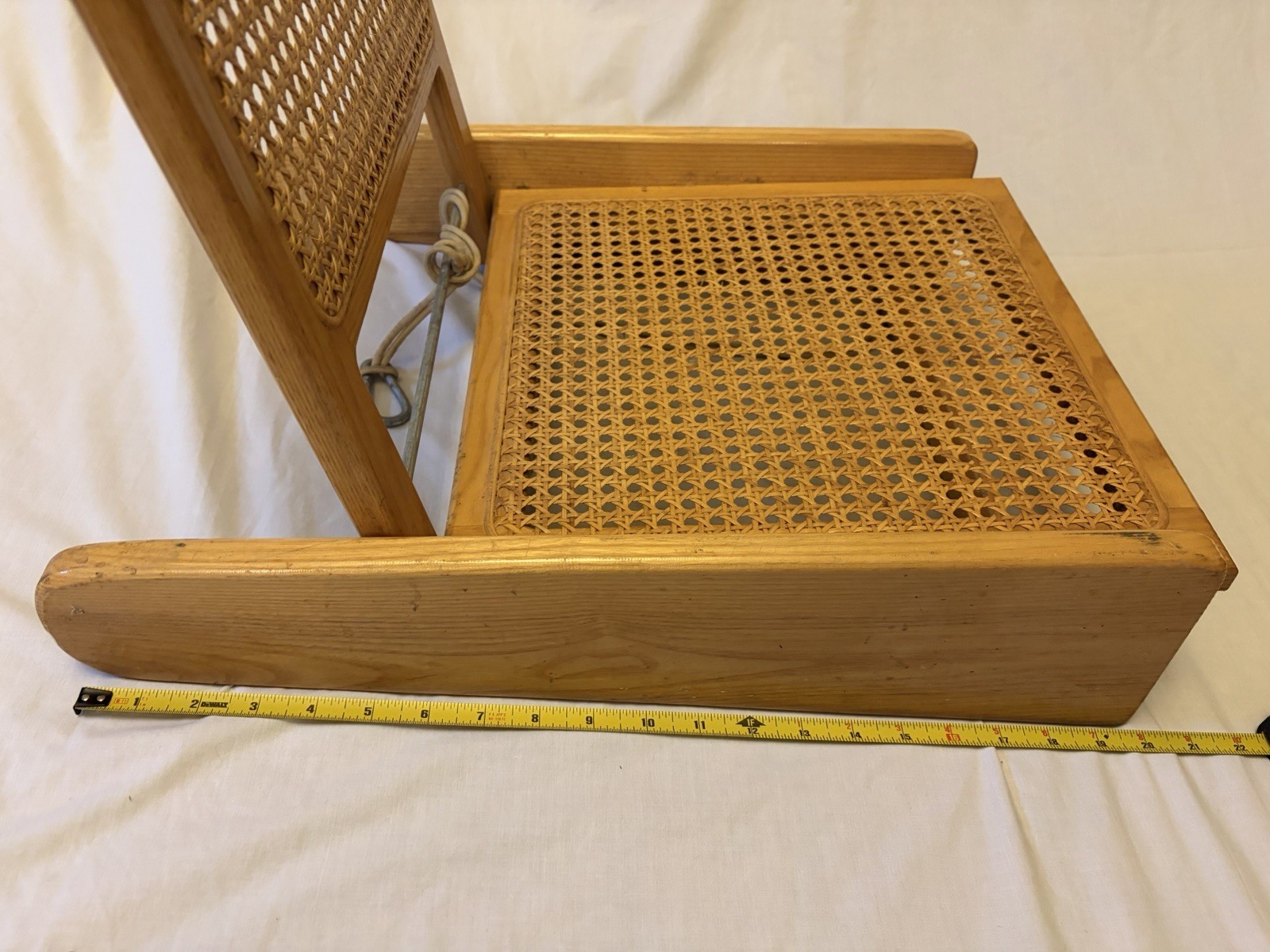 Essex Industries Canoe Seat-Folding Wicker/Rattan/Cane/Wood-Boat Portable Chair