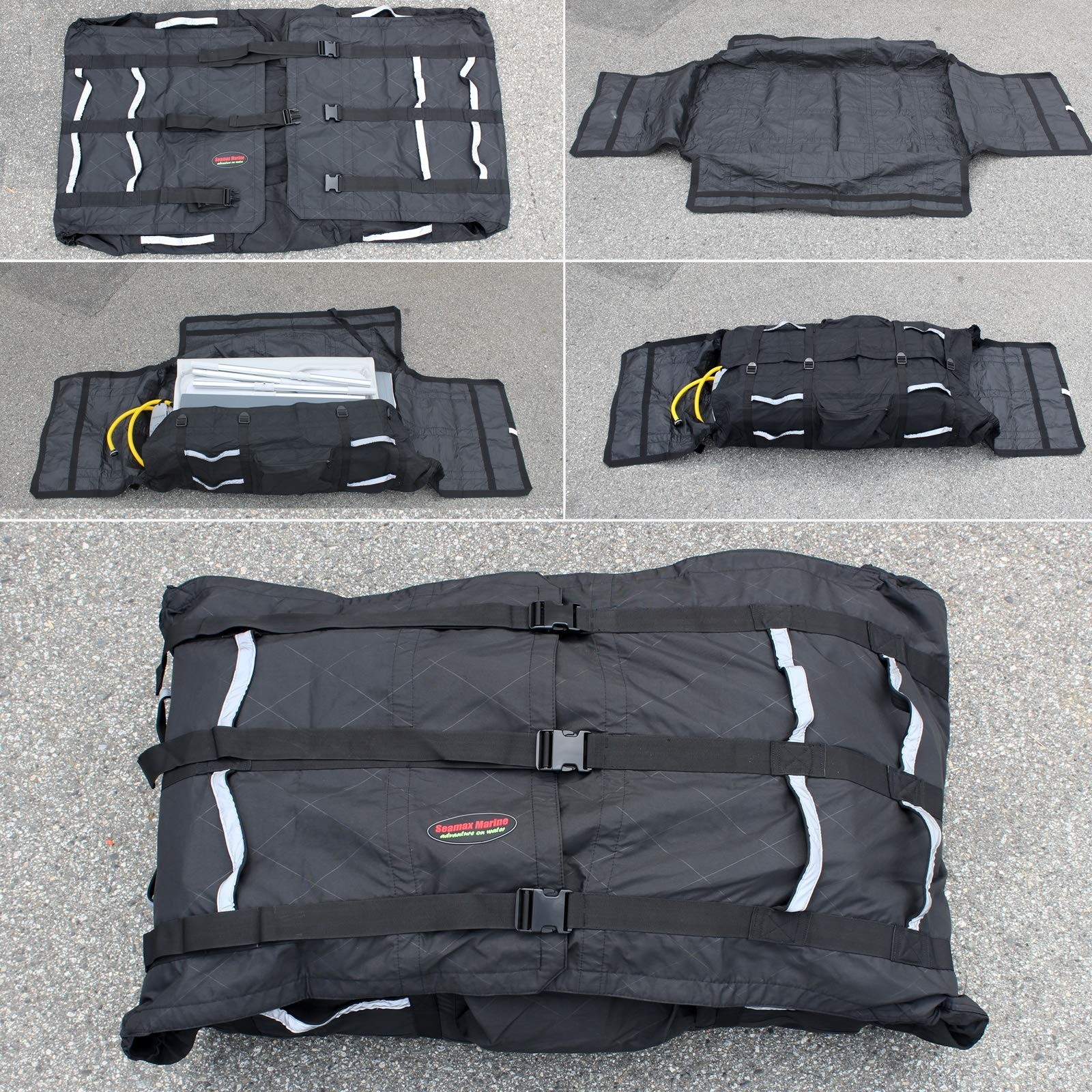 Seamax Foldable Inflatable Boat (Hull) Storage and Carrying Bag, with Sunlite…