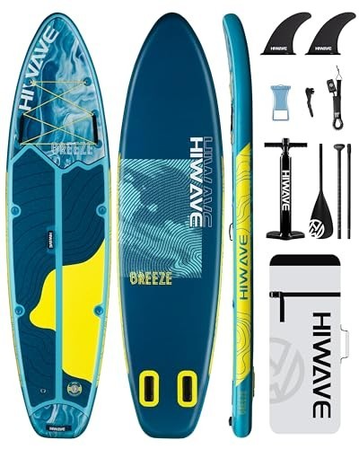 Inflatable Stand Up Paddle Board 11ft 34in 6in 420lb Capacity with Pump and