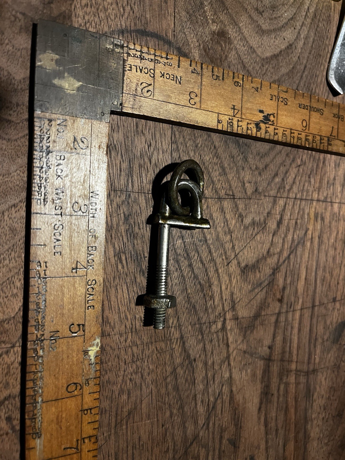 Old Town Canoe genuine, Vintage Painter ring stem deck Hardware