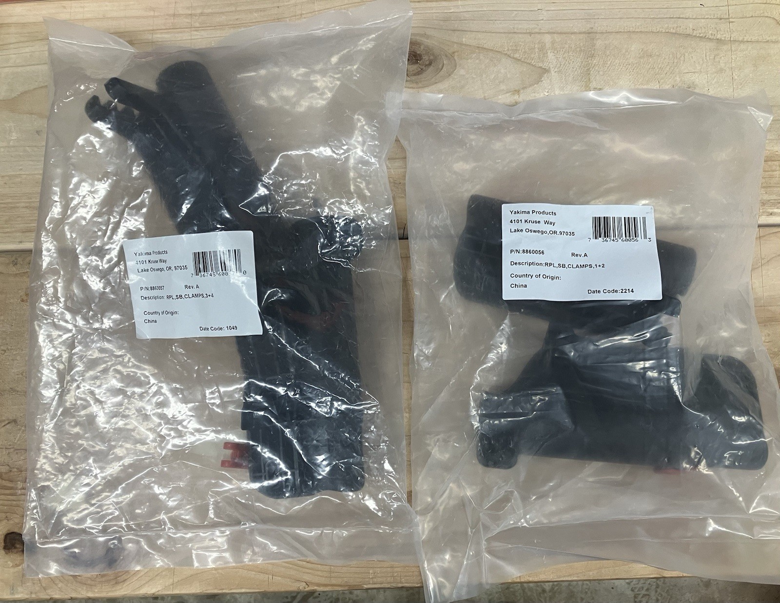 Yakima 8860056 8860057 Replacement 1-2-3-4 Clamps (ShowBoat, ShowBoat 66)