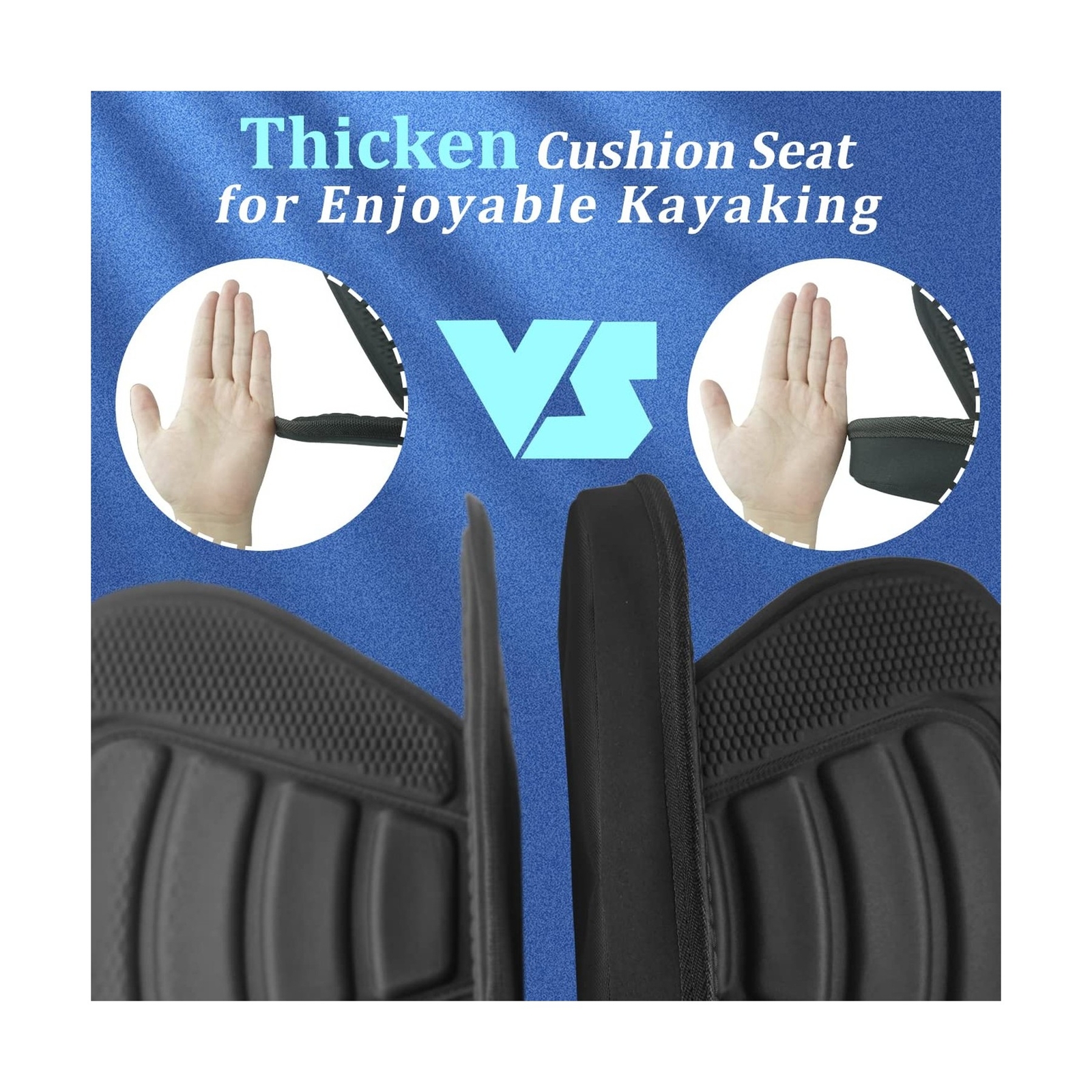 HLOGREE 1/2PCK Kayak Seats,Thicken Seat Cushion for Kayak,Padded Kayak Seat,C…