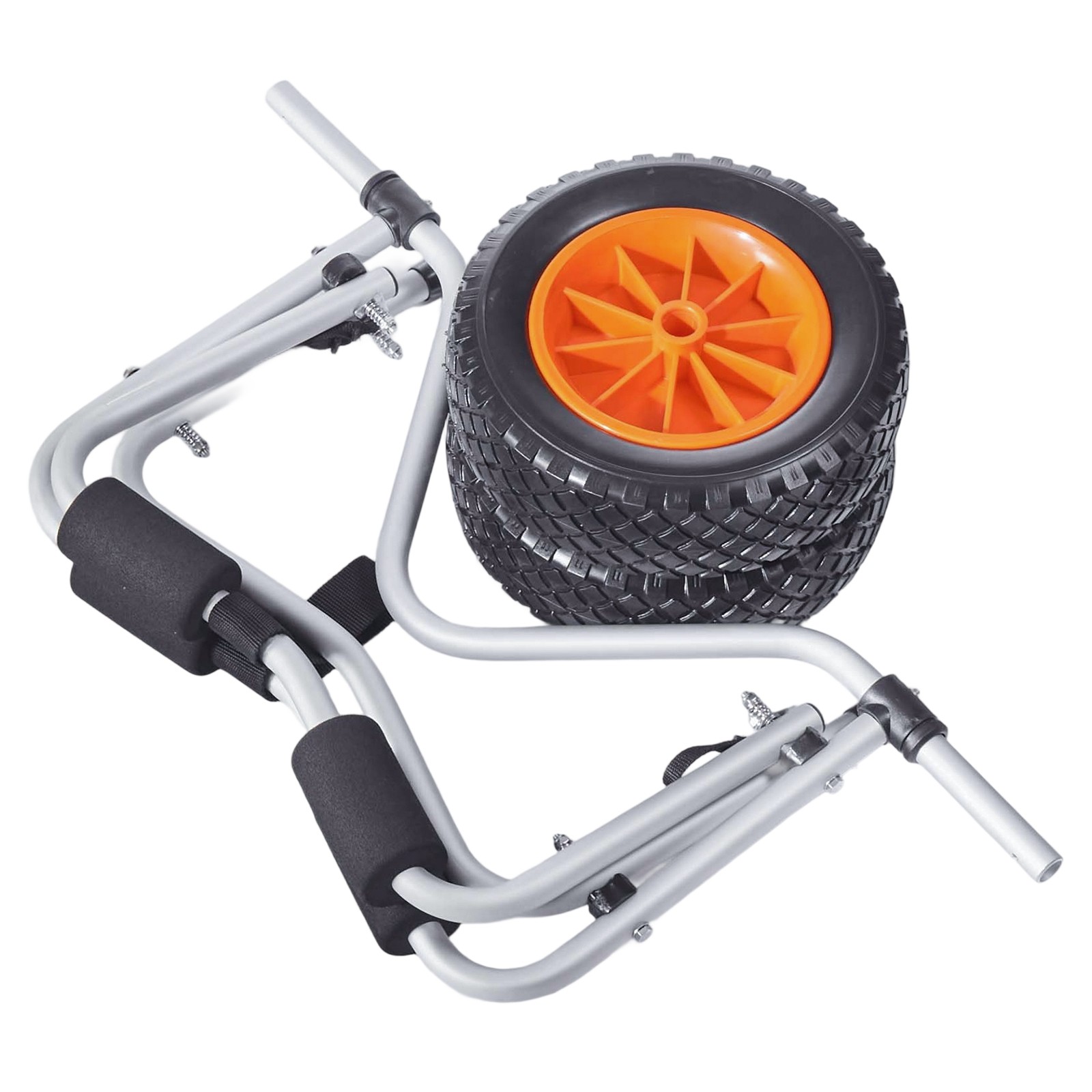VEVOR Kayak Cart 200 lbs Foldable Canoe Carrierwith 10-inch Solid Rubber Tires