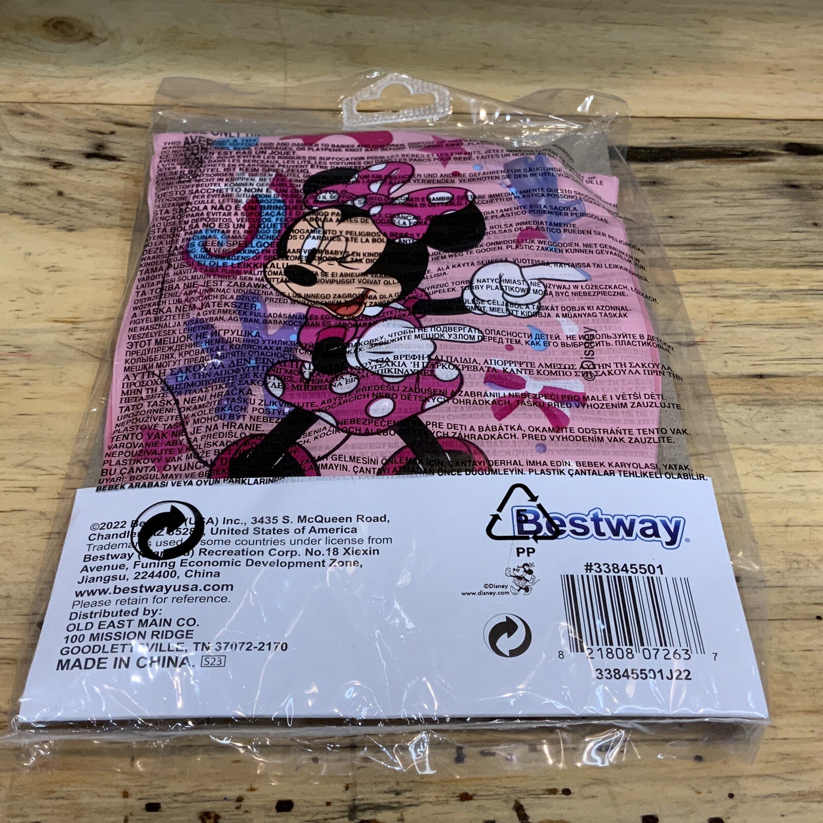 Disney Jr Minnie Mouse Inflatable Arm Bands Floaties Swim Pool Water Age 3-6 NEW