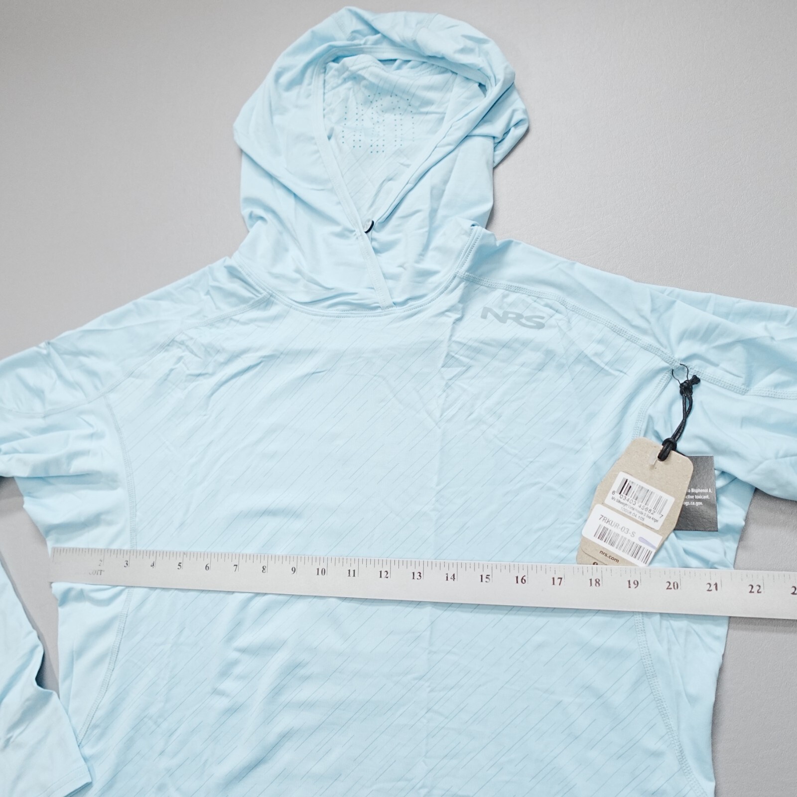NRS Men’s Silkweight Varial Hoodie Poseidon Sea Angel 100% Recycled UPF 50+