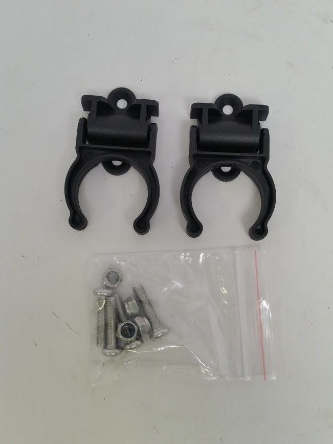Pactrade Marine Boat Canoe Kayak Black Folding Paddle Clip Kit