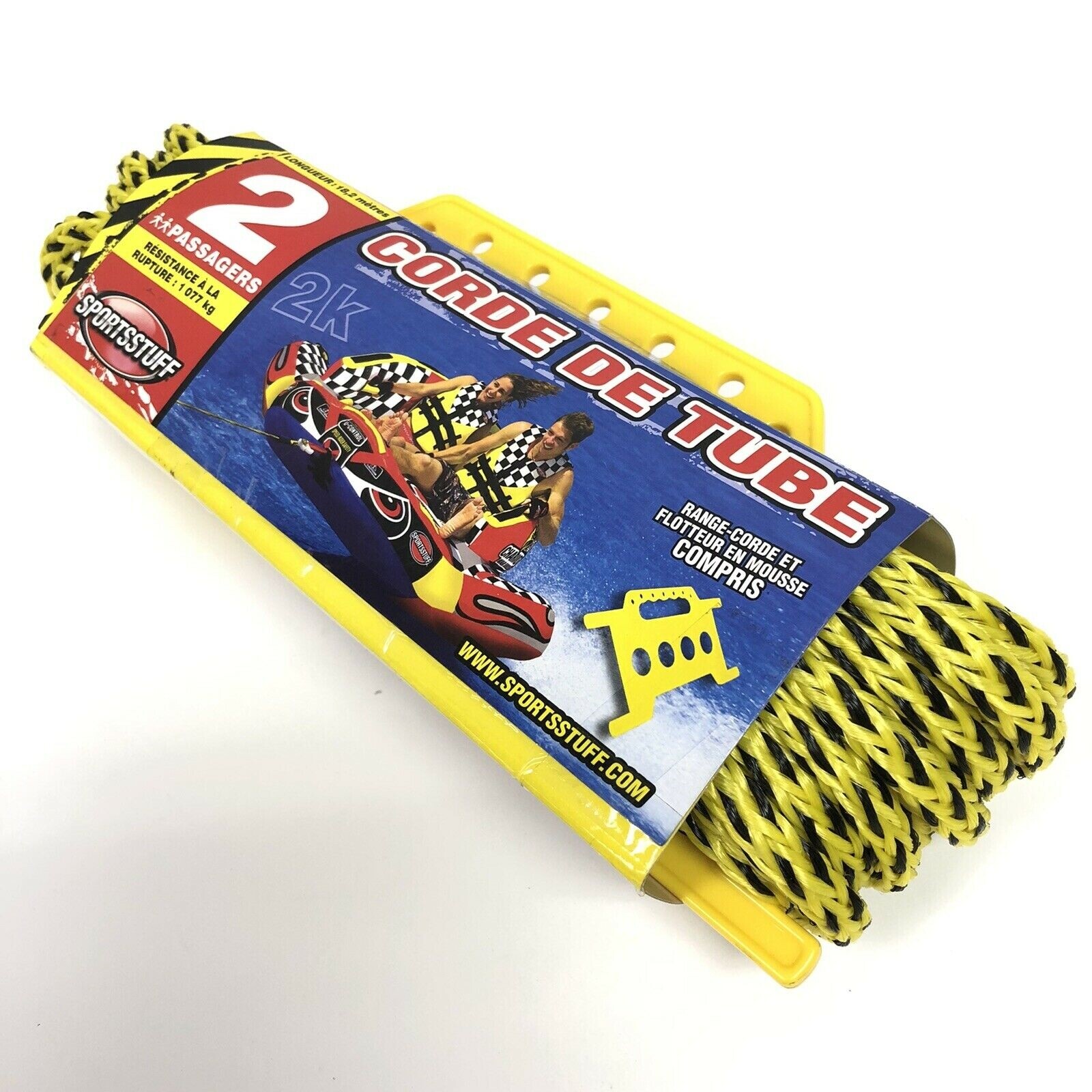 Airhead SPORTSSTUFF 57-1522 Towable Tube 2 Person/Riders 60 Foot Tow Rope New