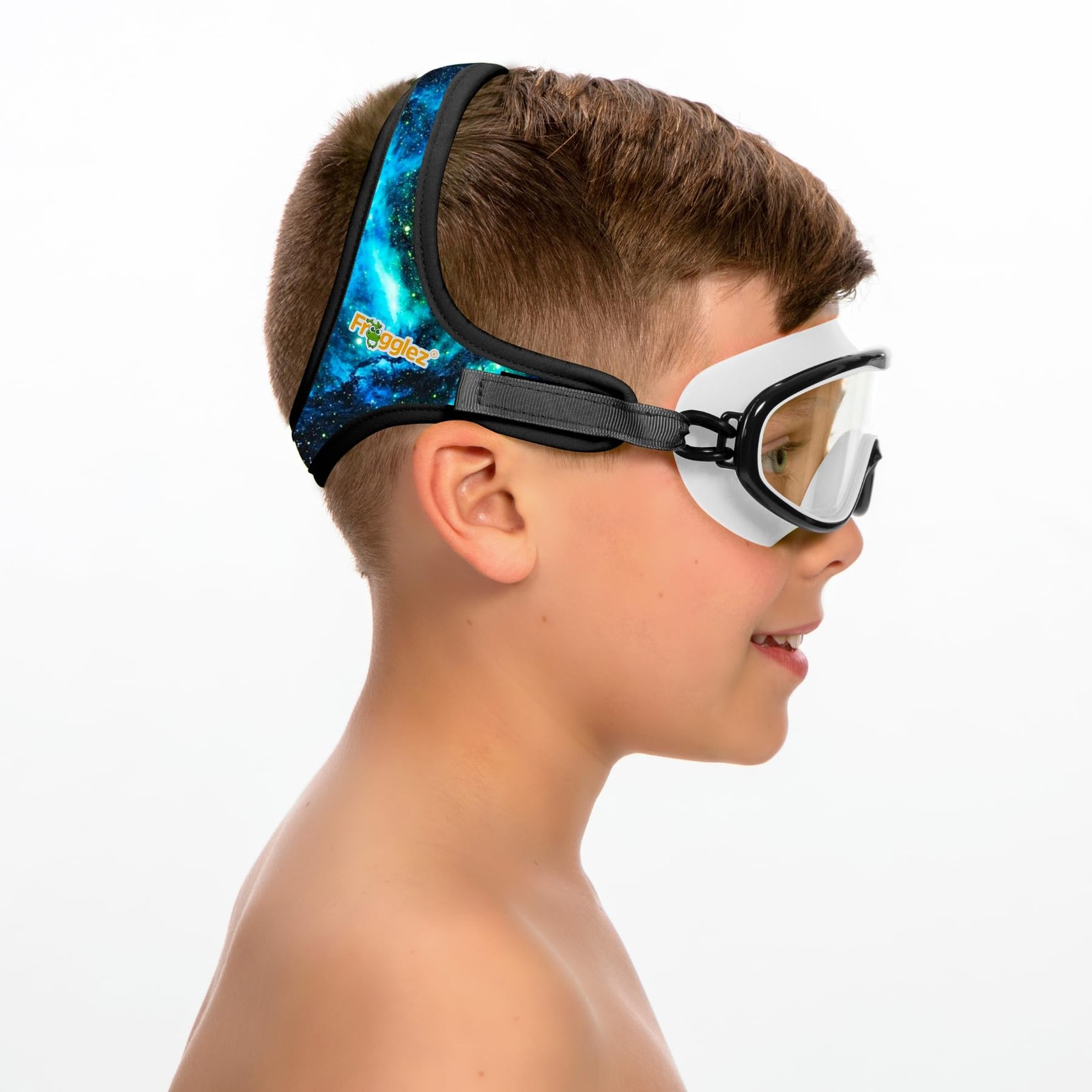 Youth Wide View Anti-Fog Crystal Clear Swim Goggle for under 10 (Ages 4-10) R…