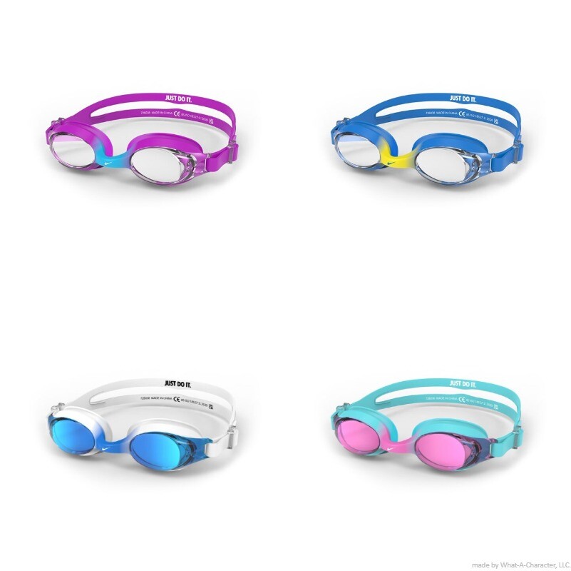 NIKE Lil’ Swoosh Kids’ Anti-Fog Swim Goggles Super-Soft Watertight Seal NIB $20