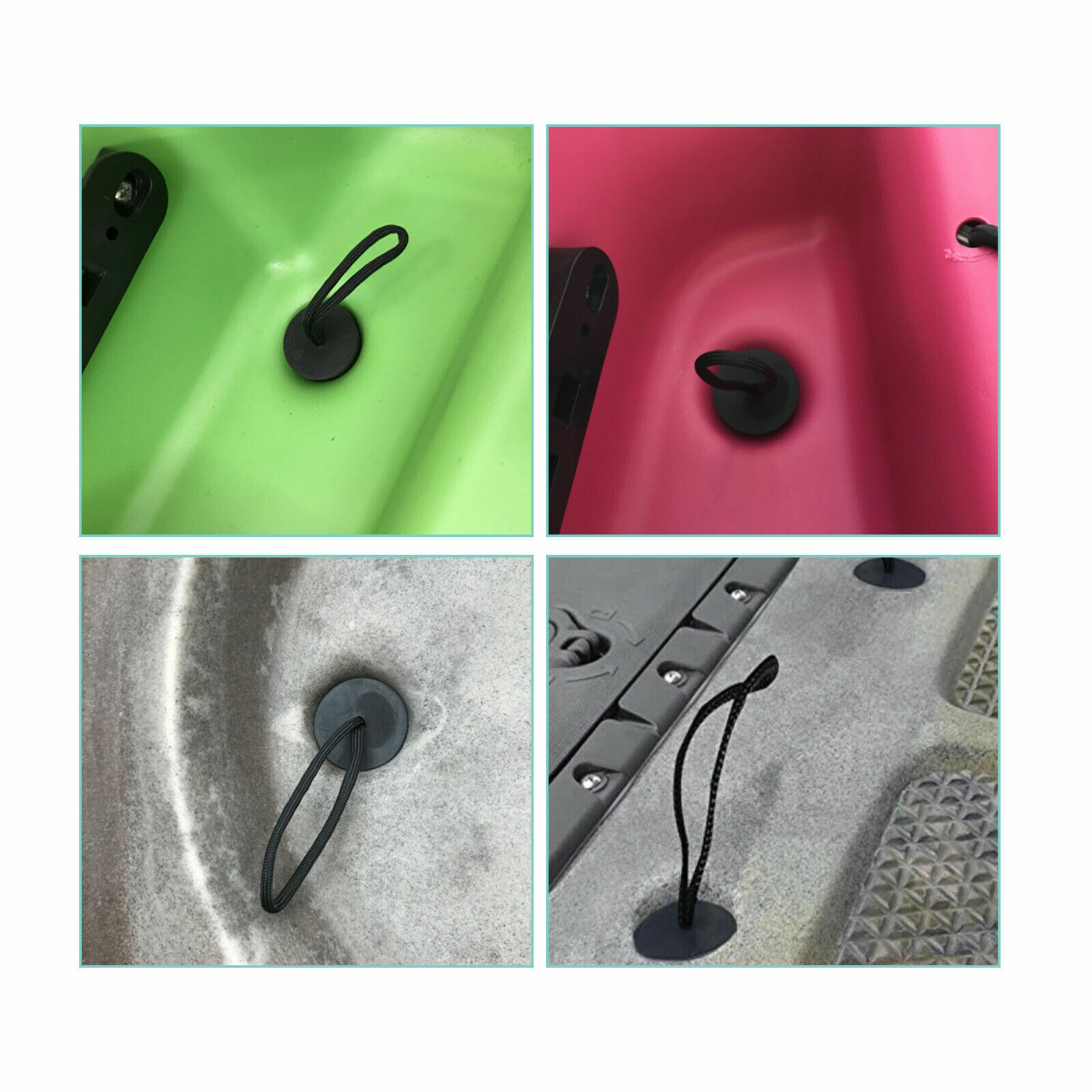 4Pcs Silicone Kayak Scupper Plug Kit Canoe Drain Holes Stopper Bung Accessories