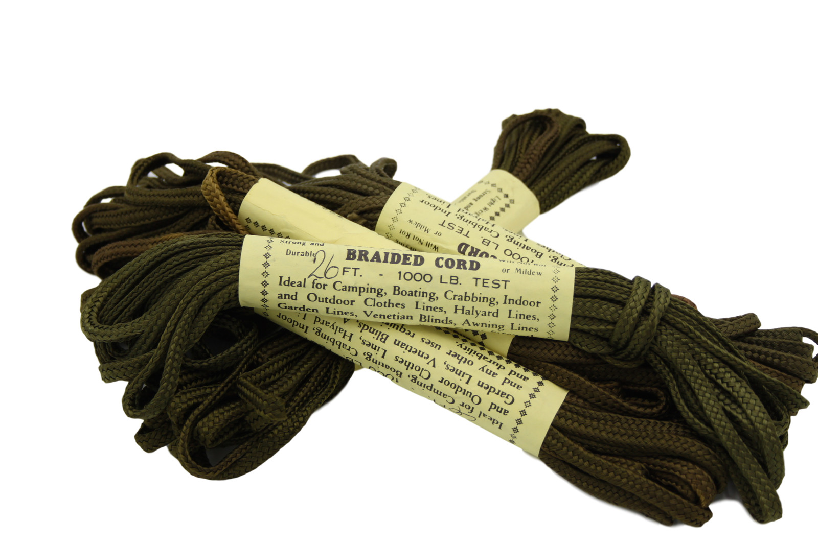 Dupont Nylon GI Braided Parachute Cord Camping Boating Clothes Line-26FT.