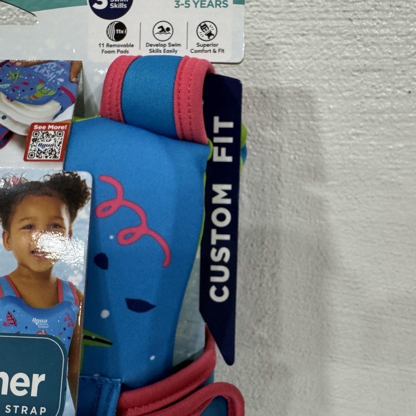 Aqua Swim School Progressive Swim Trainer Level 3 Vest 3-5 Yrs Max 38lbs NEW