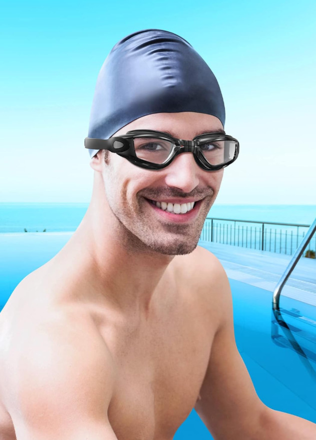 BRAND NEW ANTI-FOG + UV PROTECTION + MEMORY FOAM GOGGLES +CARRYING CASE | BLACK