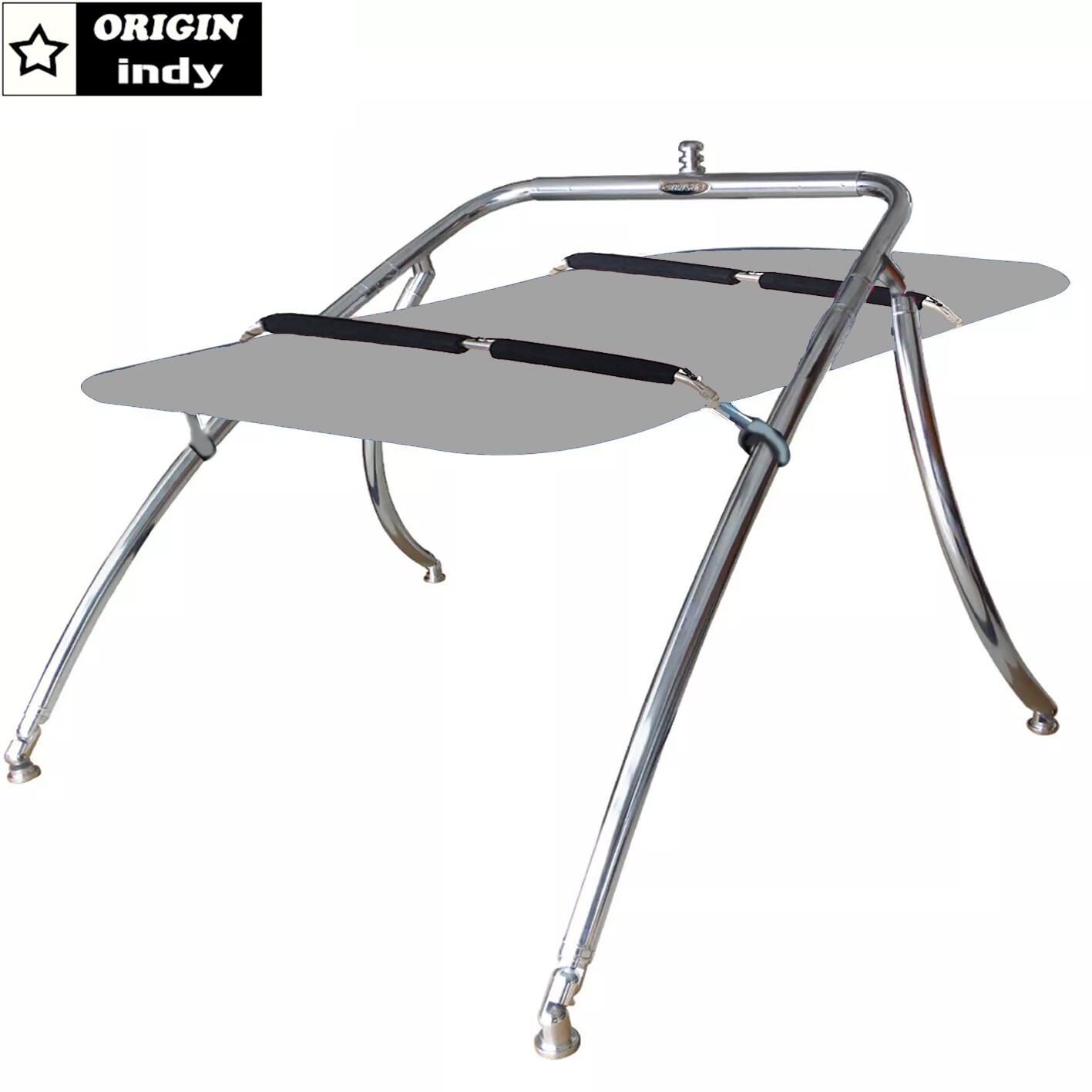 Advancer Wakeboard Tower + Flat Grey Canopy Tower Bimini + Bimini Board Rack