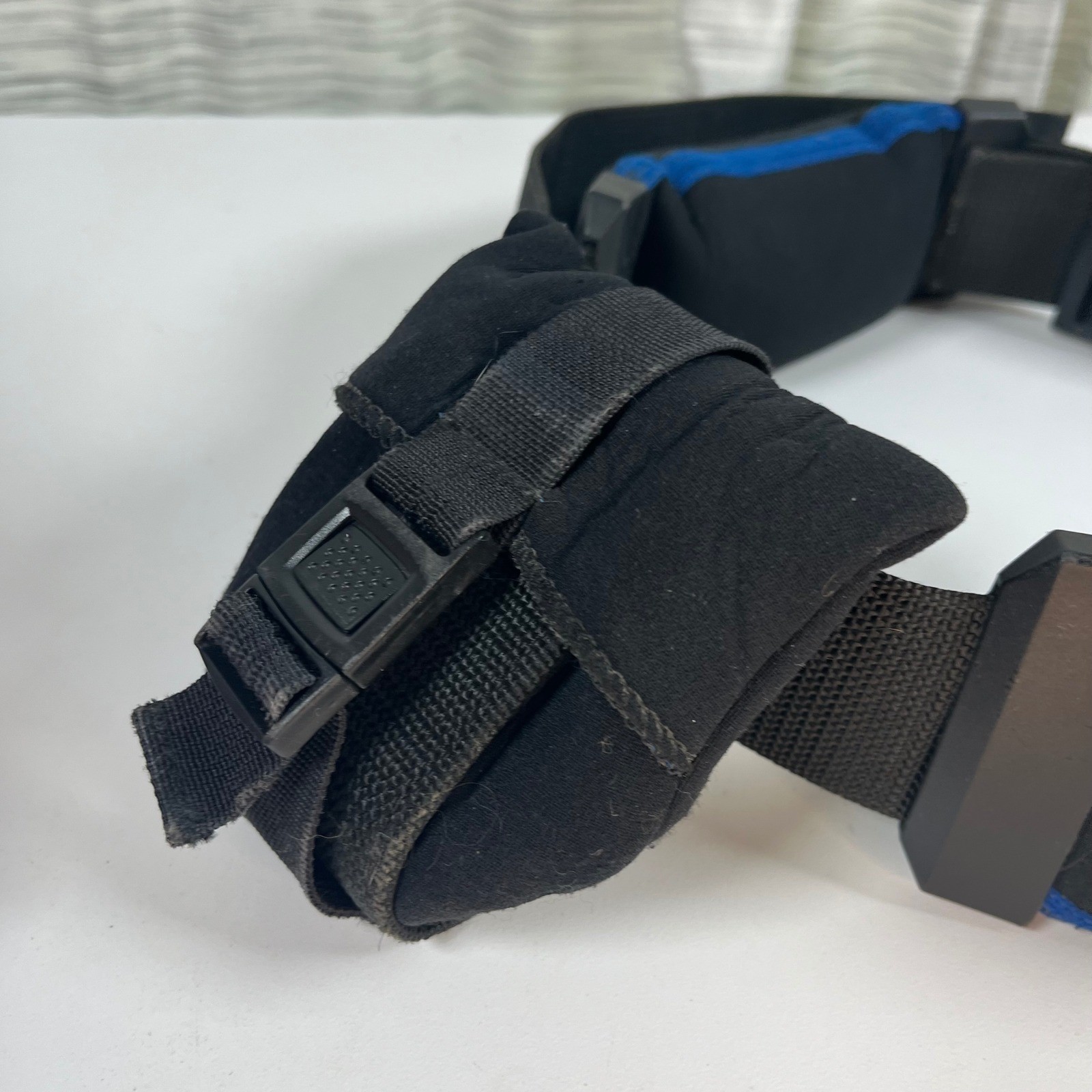 Seasoft Scuba Diving Weight Belt Black Blue Size 8 Padded Pockets 9lbs 2oz