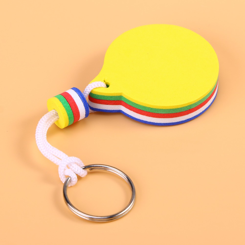 2Pcs Eva Floating Keychain Durable Key Ring Portable for Water Sports Use