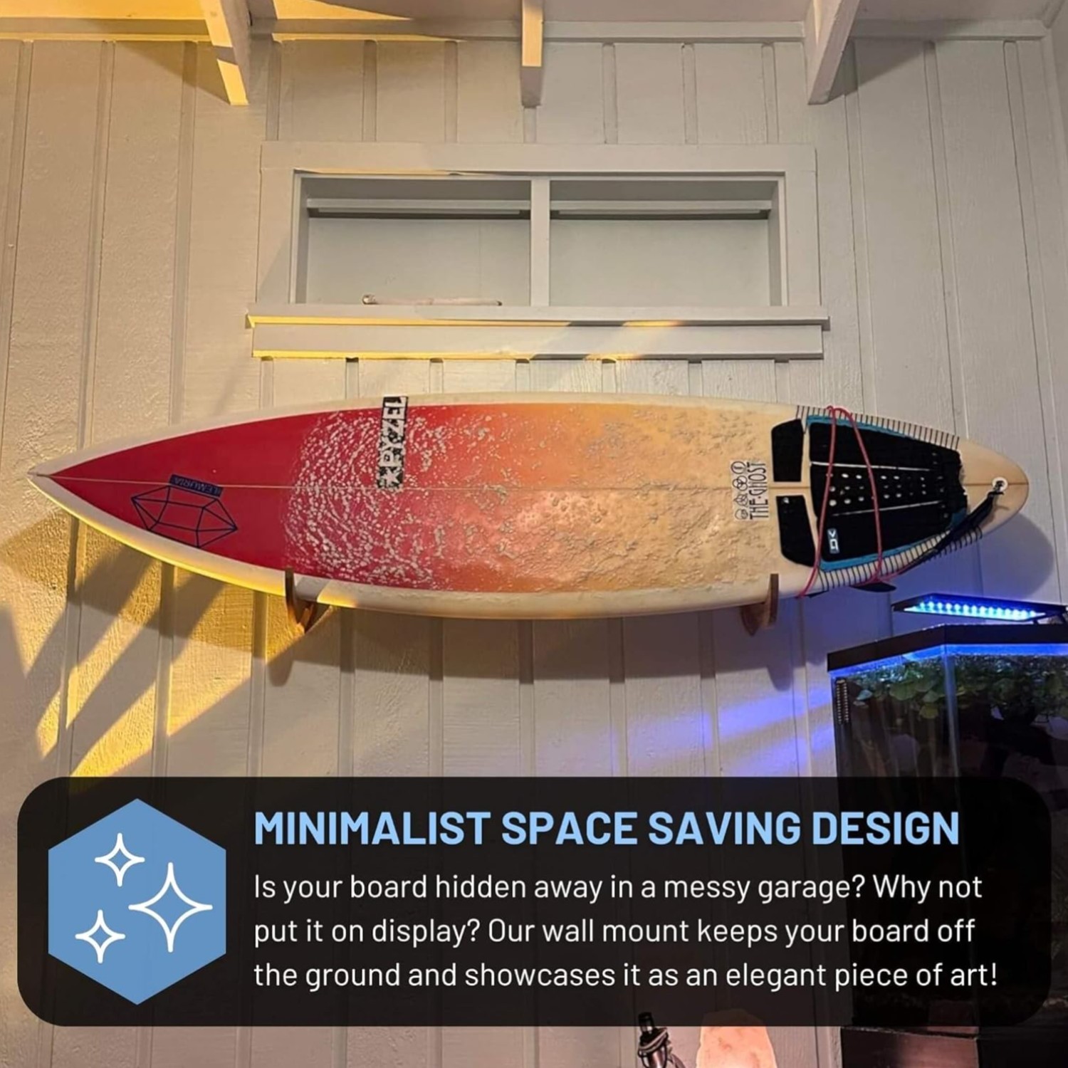 Surfboard Wall Mount – Surf Board Wall Hangers, Surfboard Mount, Beautiful Su…
