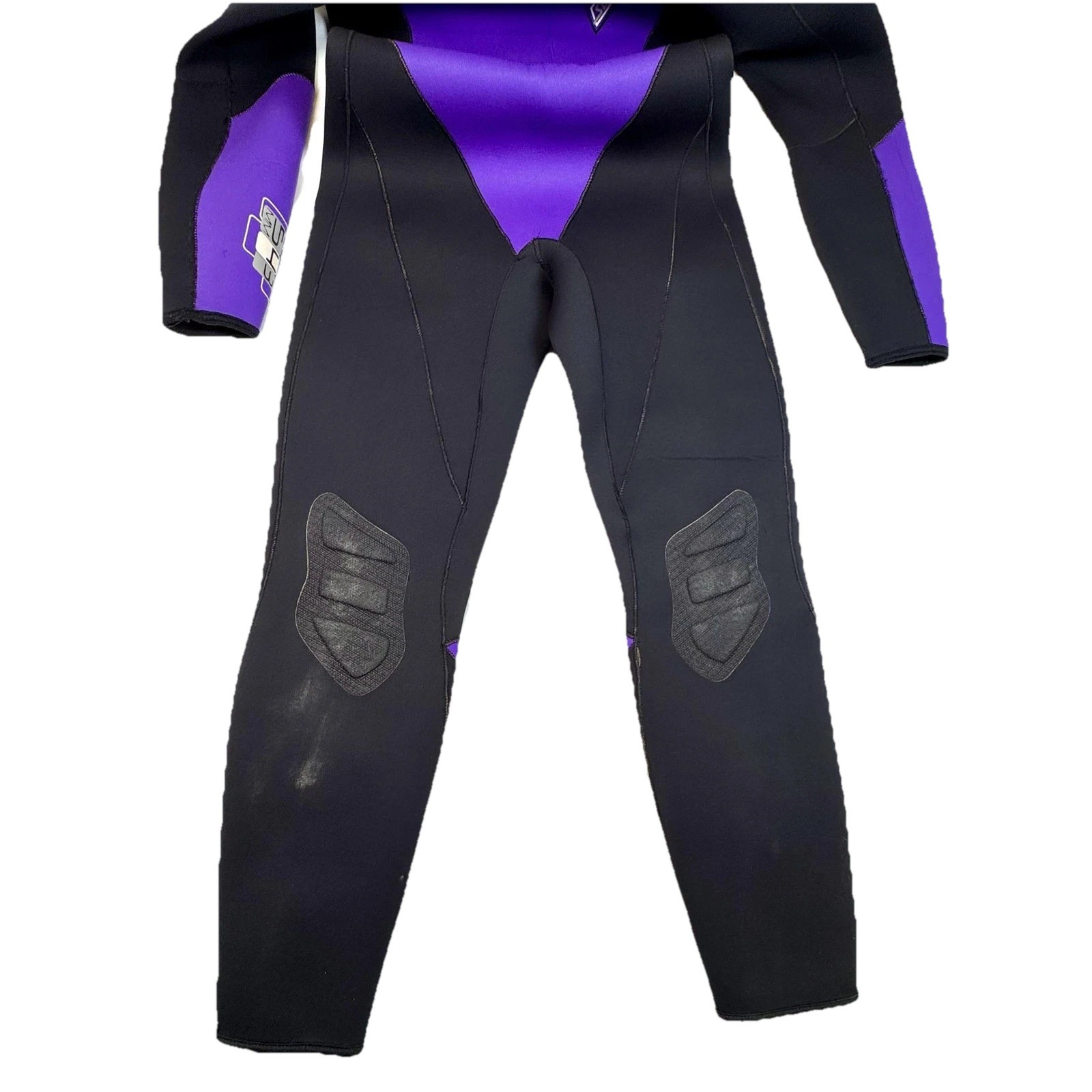 Deep See Power Flex 5/4/3mm Wetsuit Full Sleeve Black Purple Surf Dive Suit