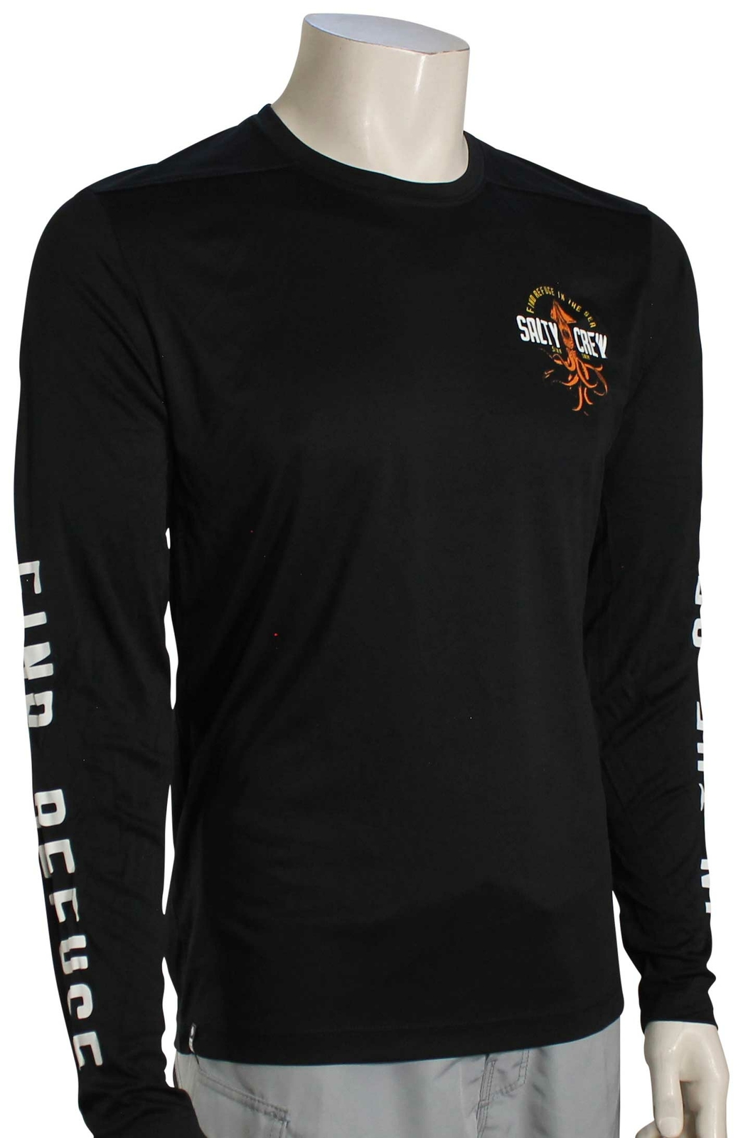 Salty Crew Colossal LS Surf Shirt – Black – New