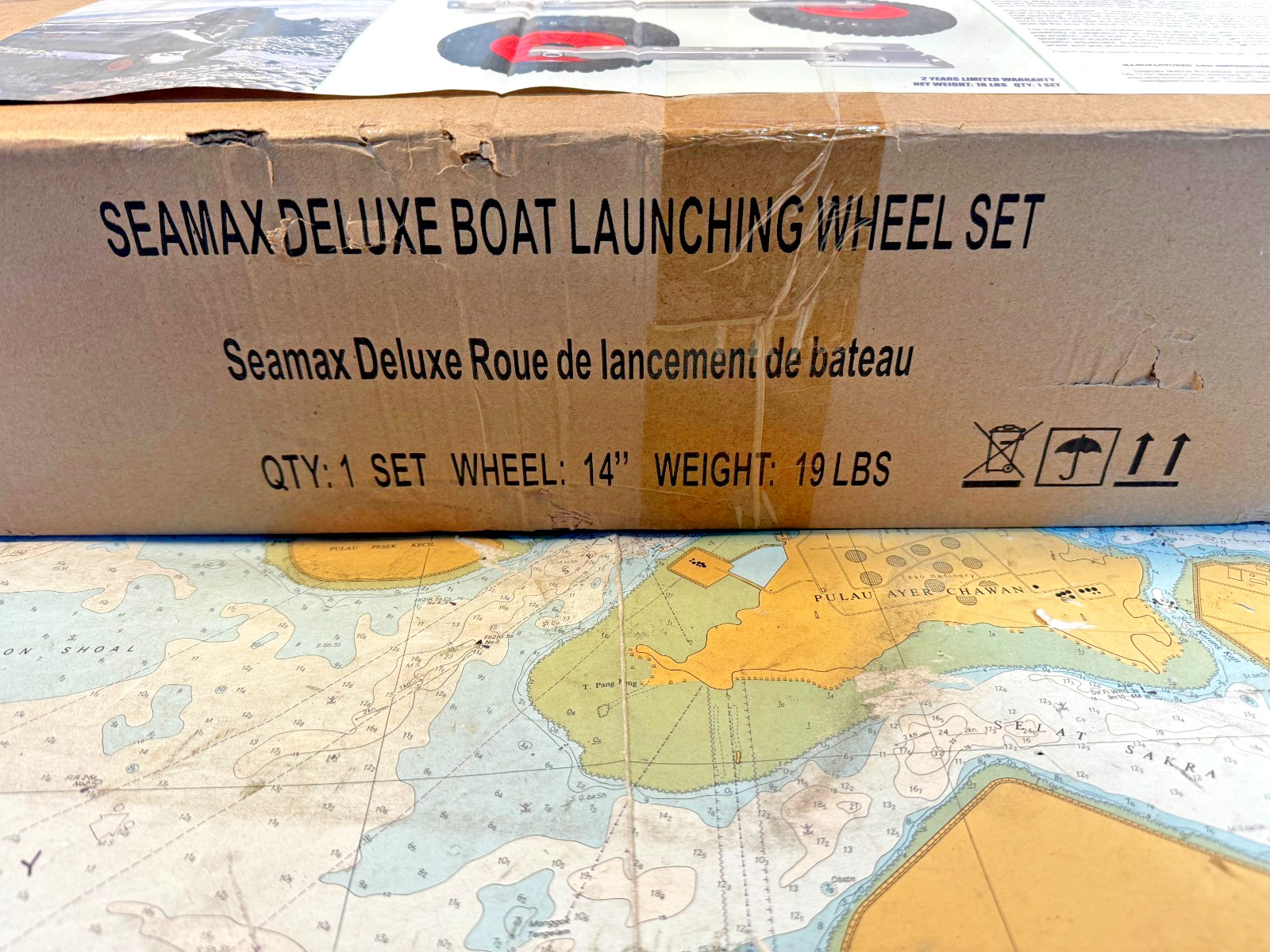 Seamax Deluxe 4×4 Boat Launching Wheels Set & High Quality Commercial 14″ Wheels
