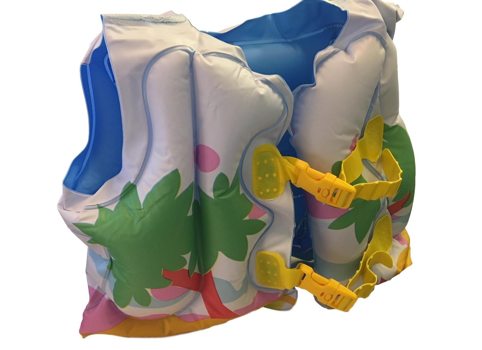 3-6yr Life Jacket Kids Safety Inflatable Swimming Vest PVC Children Swimsuit NEW