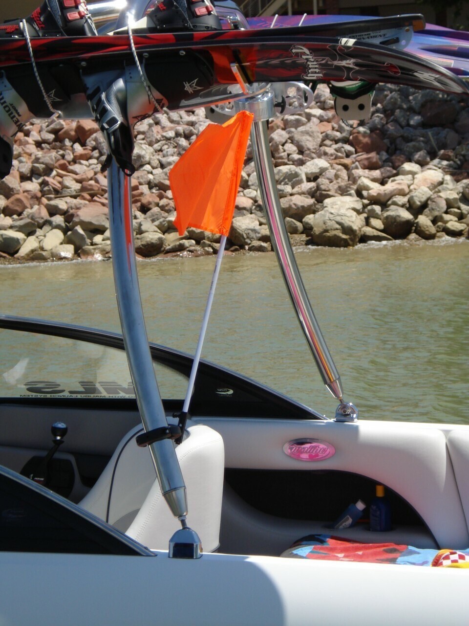 Wakeboard Tower Mount Flag Holder (It Rotates)