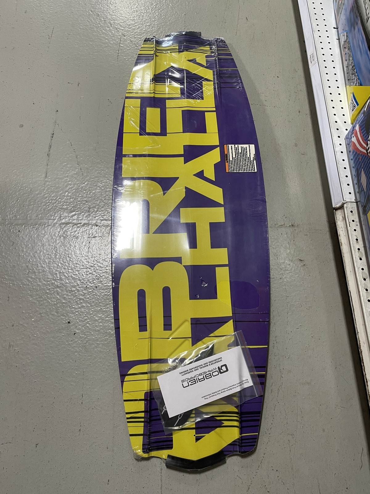 O’BRIEN VALHALLA 133CM PROGRESSIVE ROCKER WAKEBOARD YELLOW / BLACK / PURPLE