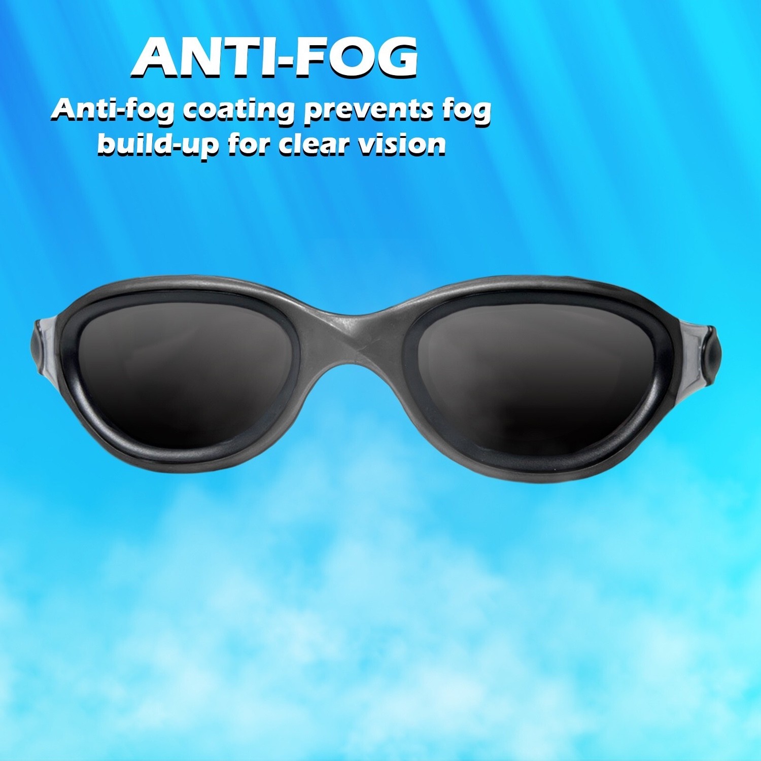Polarized Swimming Goggles with Case Adult Anti Fog Open Water UV Protection