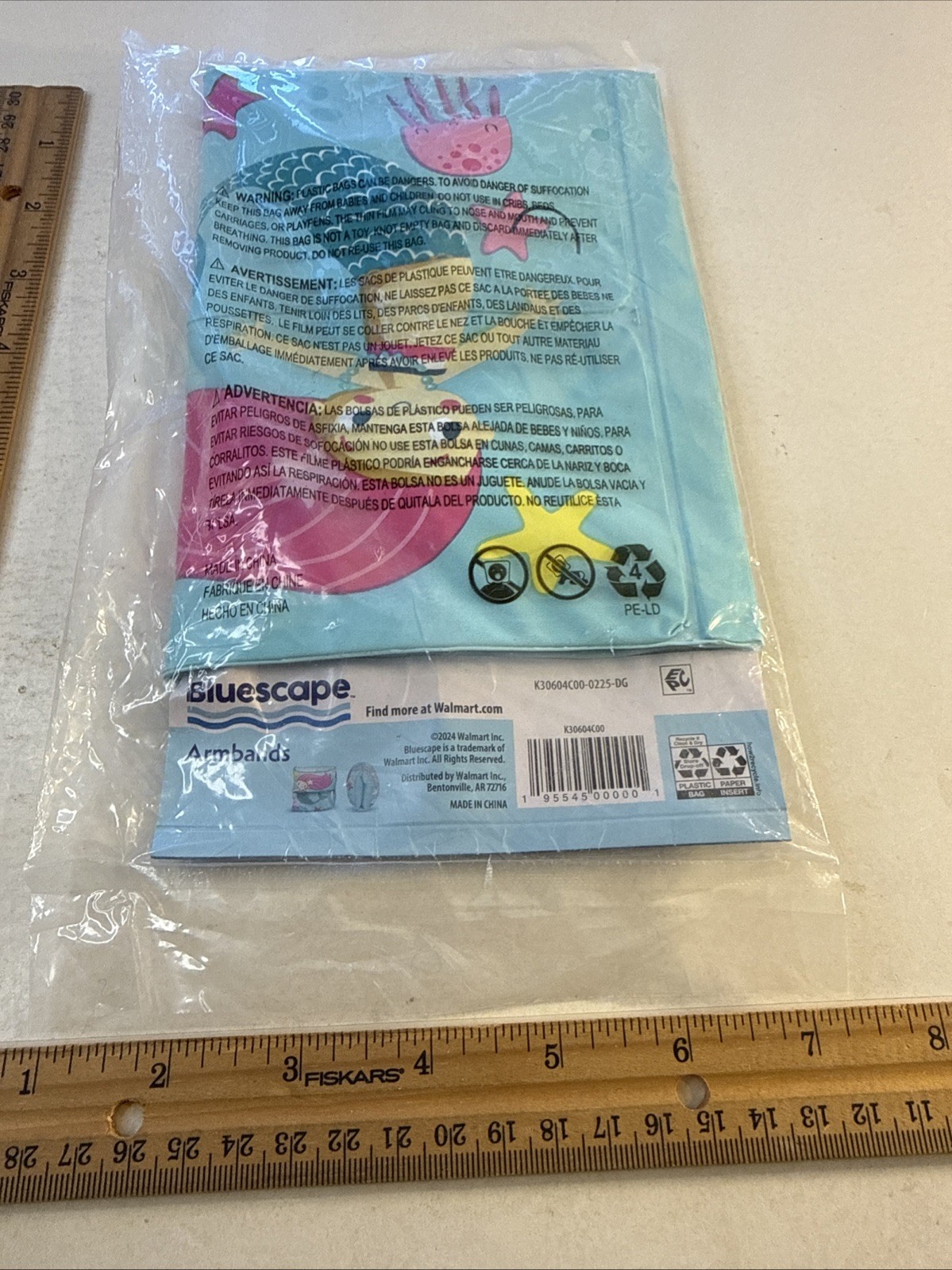 Inflatable Arm Bands Training Aid 3-6 Toddler Swim floaties girl mermaid Pool