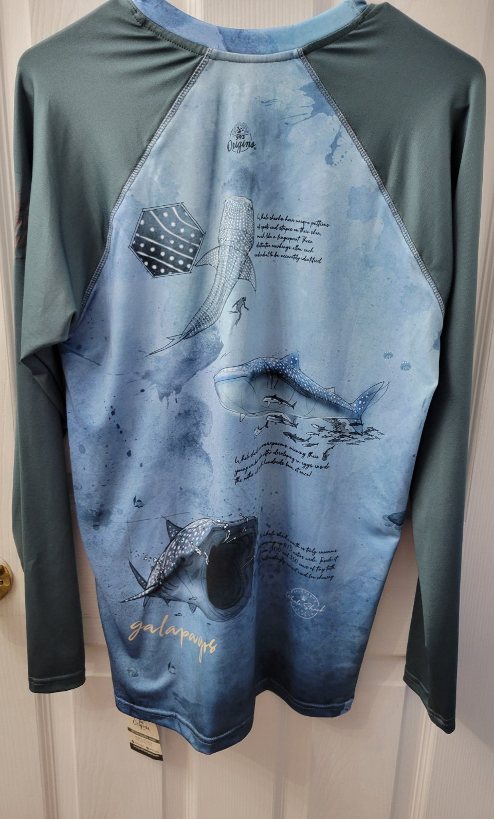 Galapagos Rashguard Size Large by 593 Origins ECO Friendly Store, NEW with Tags