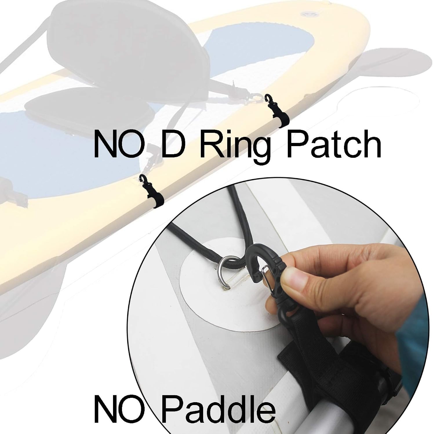 Water-Resistant Paddle Keeper Clips for Hassle-Free Adventure – Set of 4