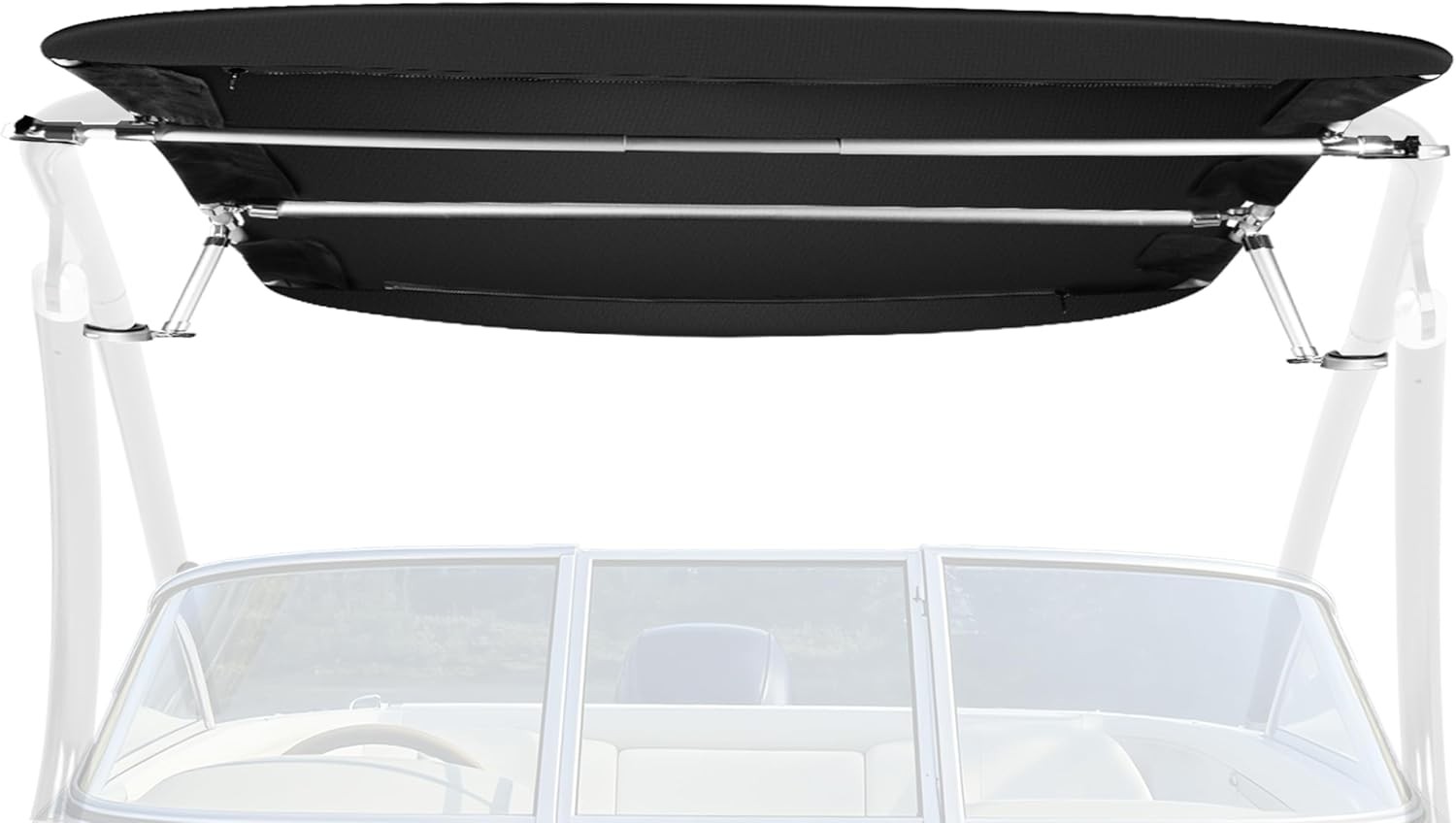 60″x52″ Front Mount Universal Wakeboard Tower Bimini Top Shade Canopy Wake Board