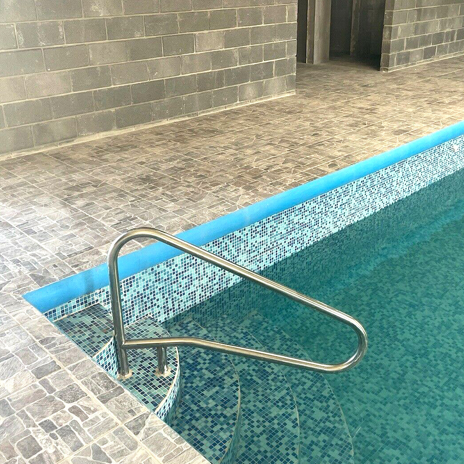 Pair(2PC) Swimming Pool Hand Rail Ladder Handrail Stair Rail 304 Stainless Steel