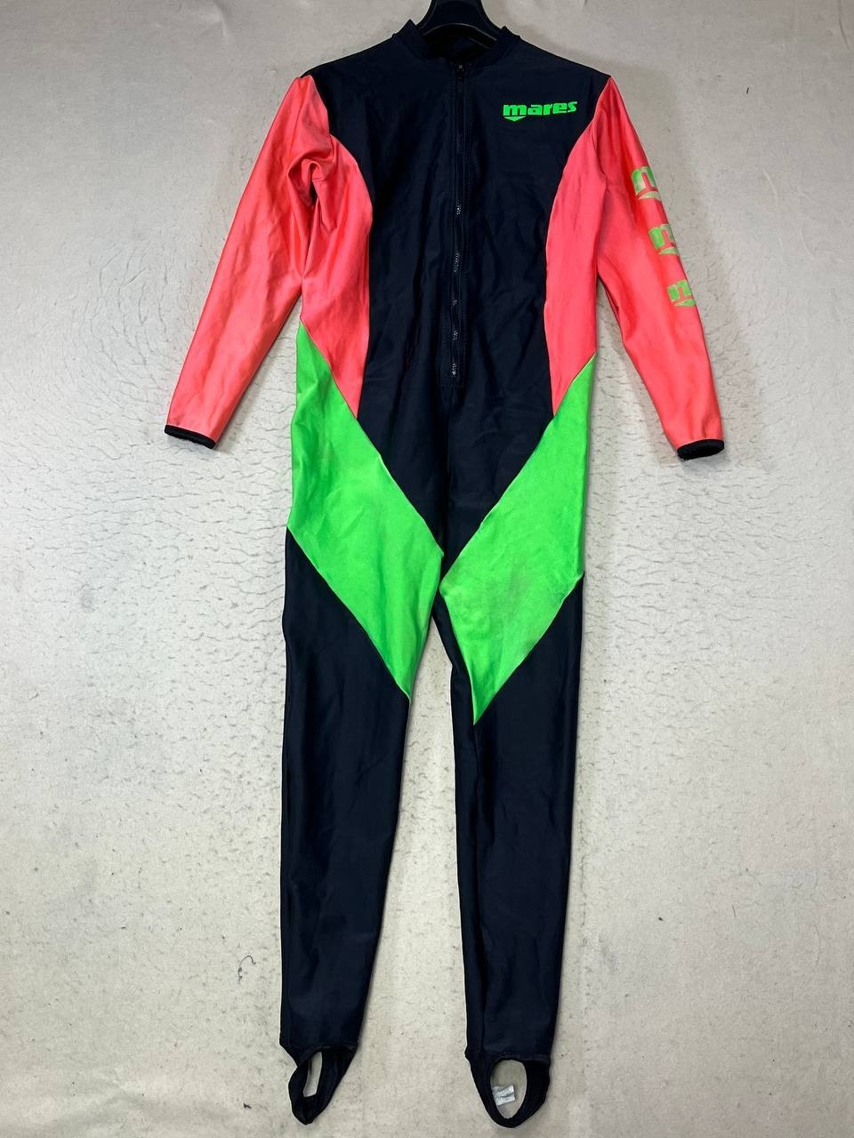 Mares Ultraskin Scuba Diving Men’s Neon Orange Green Black Jumpsuit Size L