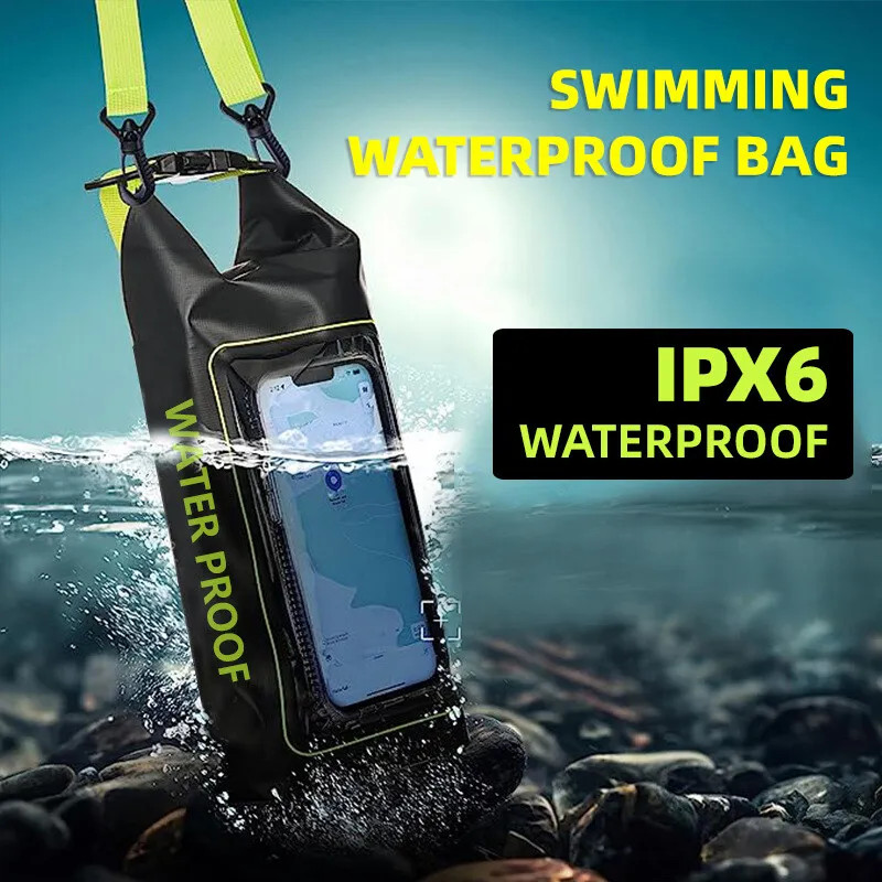 2L 5L Dry Bag Swimming Pack Touch Screen Outdoor Waterproof Kayak Storage Bag Tr